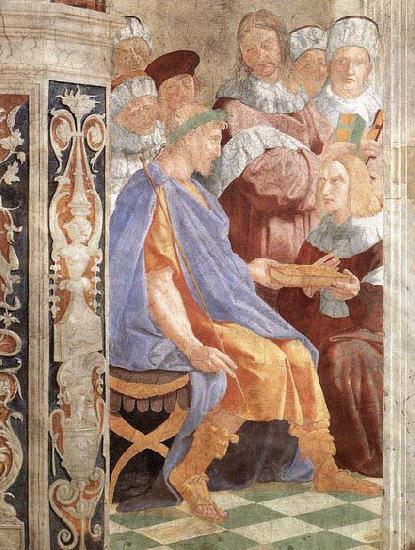 RAFFAELLO Sanzio Justinian Presenting the Pandects to Trebonianus Norge oil painting art